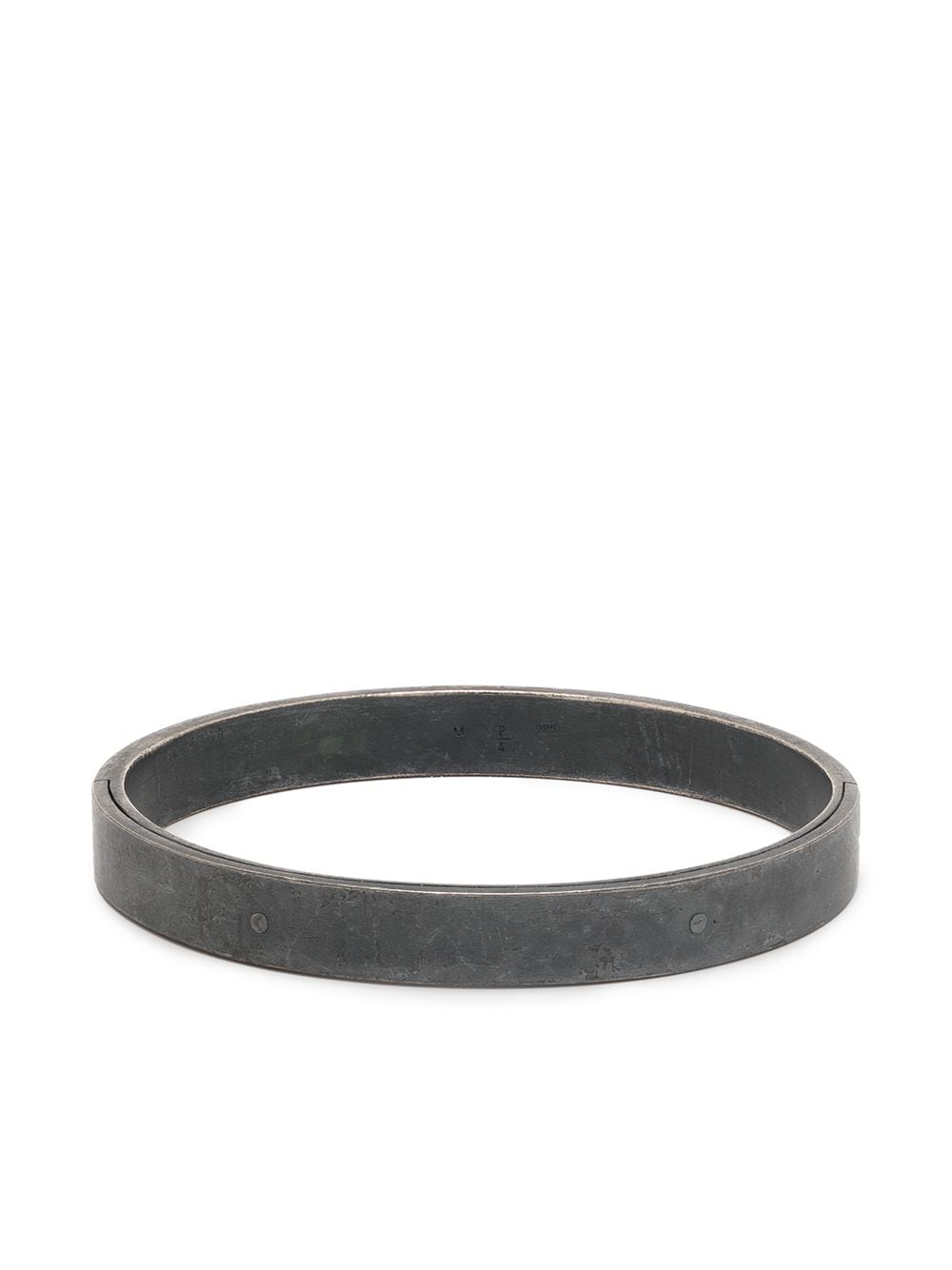 Parts of Four Sistema oxidised-finish bangle - Grey von Parts of Four