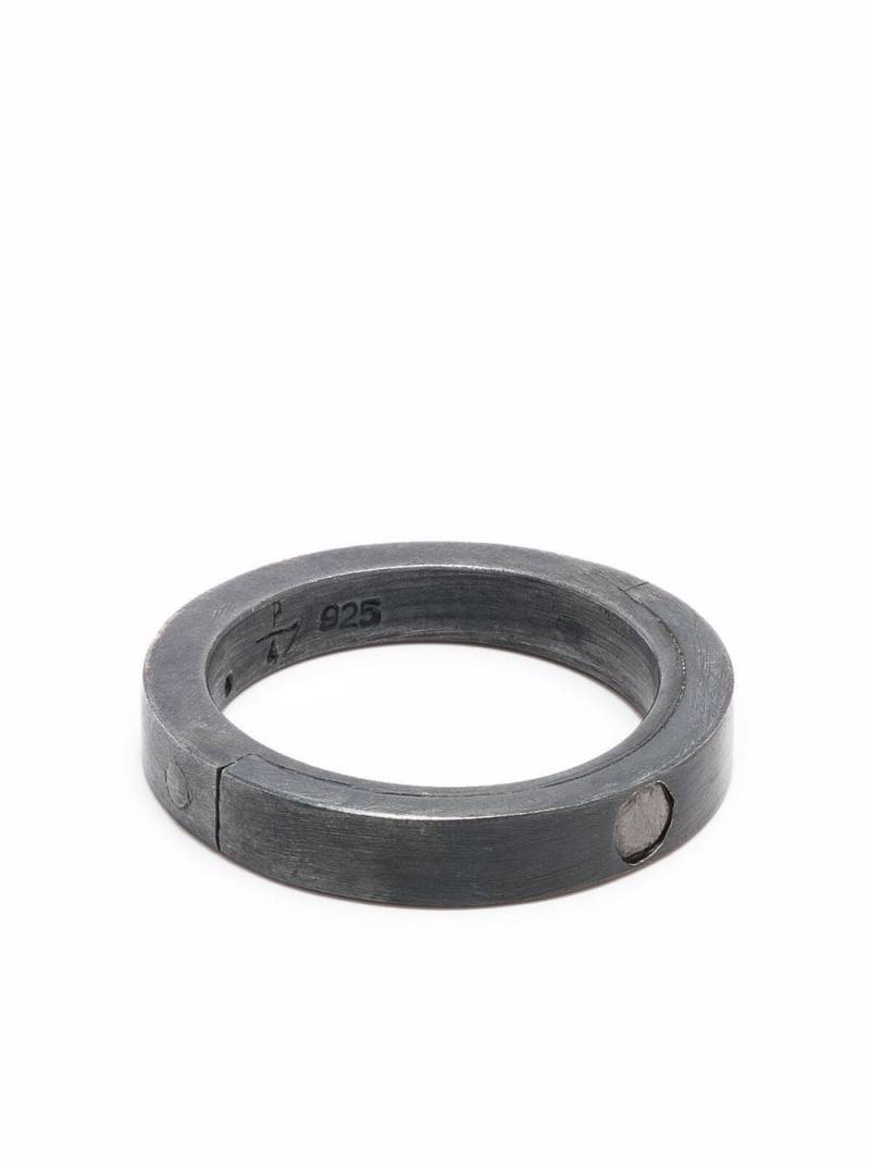 Parts of Four Sistema diamond band ring - Black von Parts of Four