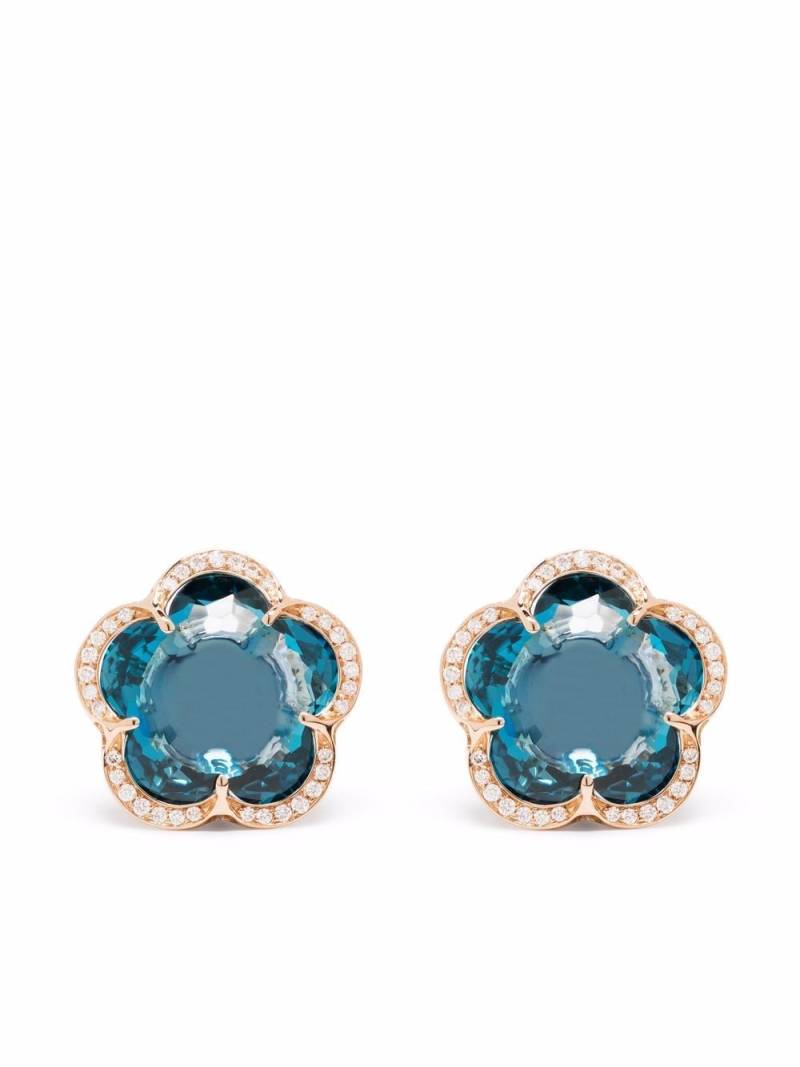 Pasquale Bruni 18kt rose gold Bon Ton topaz and diamond earrings - Pink von Pasquale Bruni