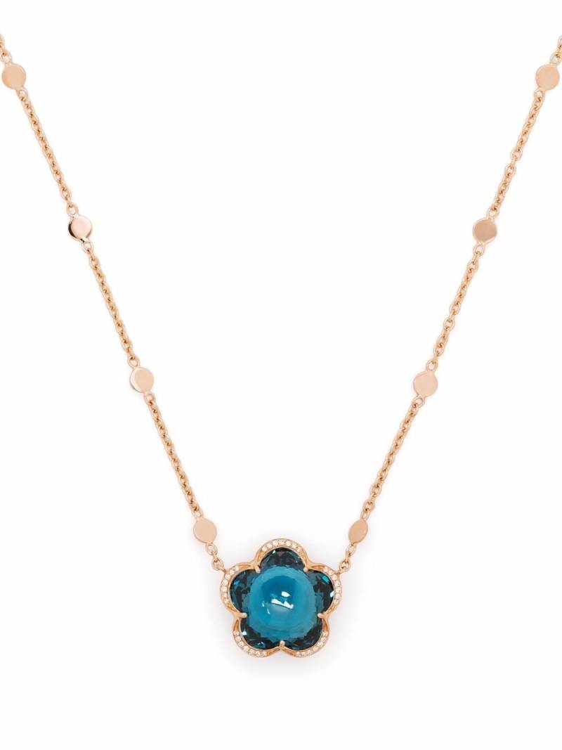 Pasquale Bruni 18kt rose gold Bon Ton topaz and diamond necklace - Pink von Pasquale Bruni