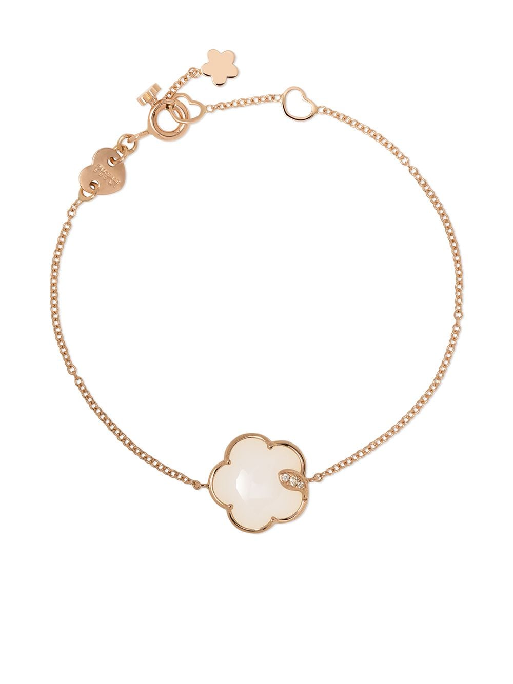 Pasquale Bruni 18kt rose gold Pasquale Bruni agate and diamond bracelet - Pink von Pasquale Bruni