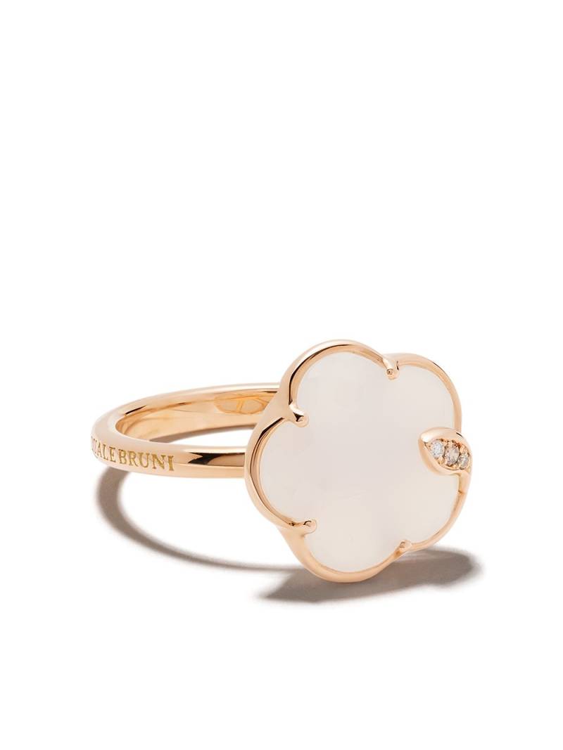 Pasquale Bruni 18kt rose gold Petit Joli agate and diamond ring - Pink von Pasquale Bruni