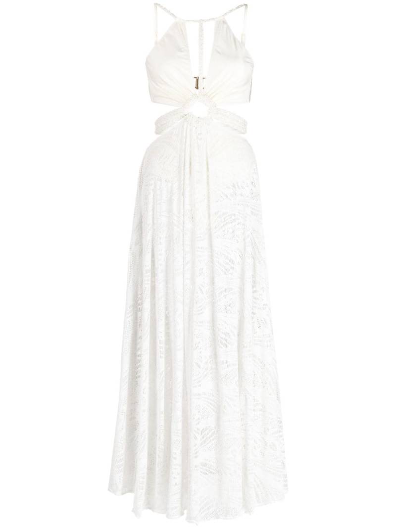 PatBO bead-embellished sheer dress - White von PatBO