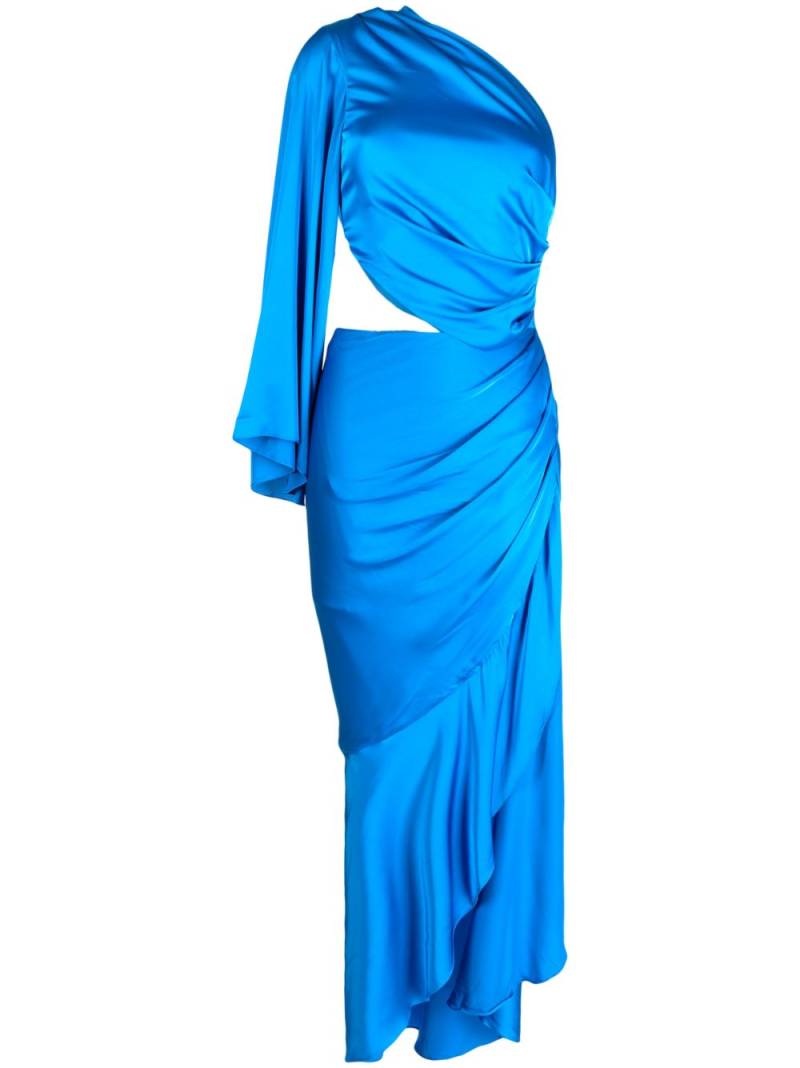 PatBO one-shoulder draped dress - Blue von PatBO