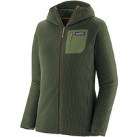 PATAGONIA Damen Fleecejacke R1® Air Full-Zip Hoody dunkelgrün | L von Patagonia