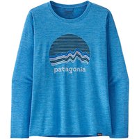 PATAGONIA Damen Funktionsshirt Long-Sleeved Capilene® Cool Daily Graphic blau | M von Patagonia