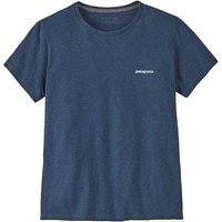 PATAGONIA Damen T-Shirt P-6 Logo Responsibili blau | S von Patagonia