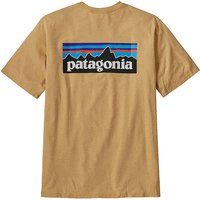 PATAGONIA Herren T-Shirt P-6 Logo gelb | L von Patagonia