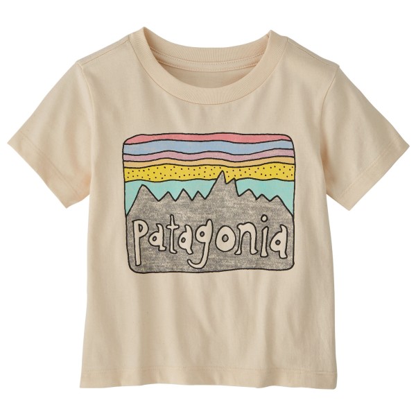 Patagonia - Baby Fitz Roy Skies - T-Shirt Gr 12-18 Months beige von Patagonia