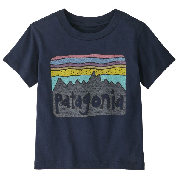 Patagonia - Baby Fitz Roy Skies - T-Shirt Gr 12-18 Months blau von Patagonia