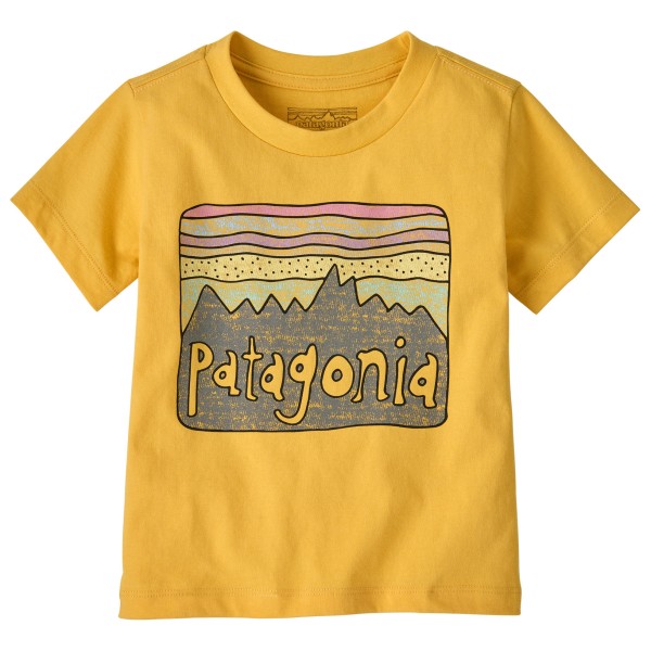 Patagonia - Baby Fitz Roy Skies - T-Shirt Gr 12-18 Months gelb von Patagonia