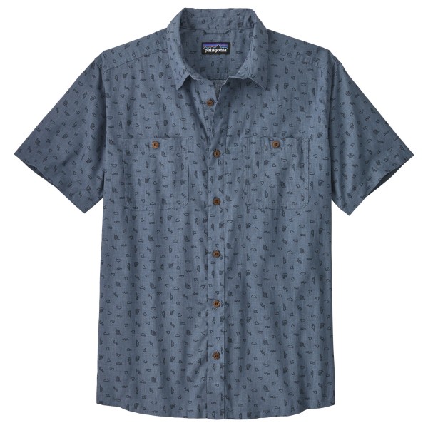 Patagonia - Back Step Shirt - Hemd Gr L blau von Patagonia