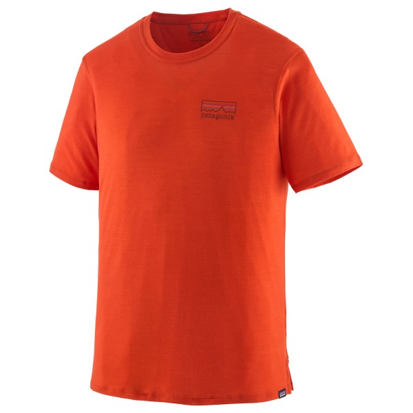 Patagonia - Cap Cool Merino Graphic Shirt - Merinoshirt Gr M rot Patagonia - Cap Cool Merino Graphic Shirt - Merinoshirt Gr M rot von Patagonia