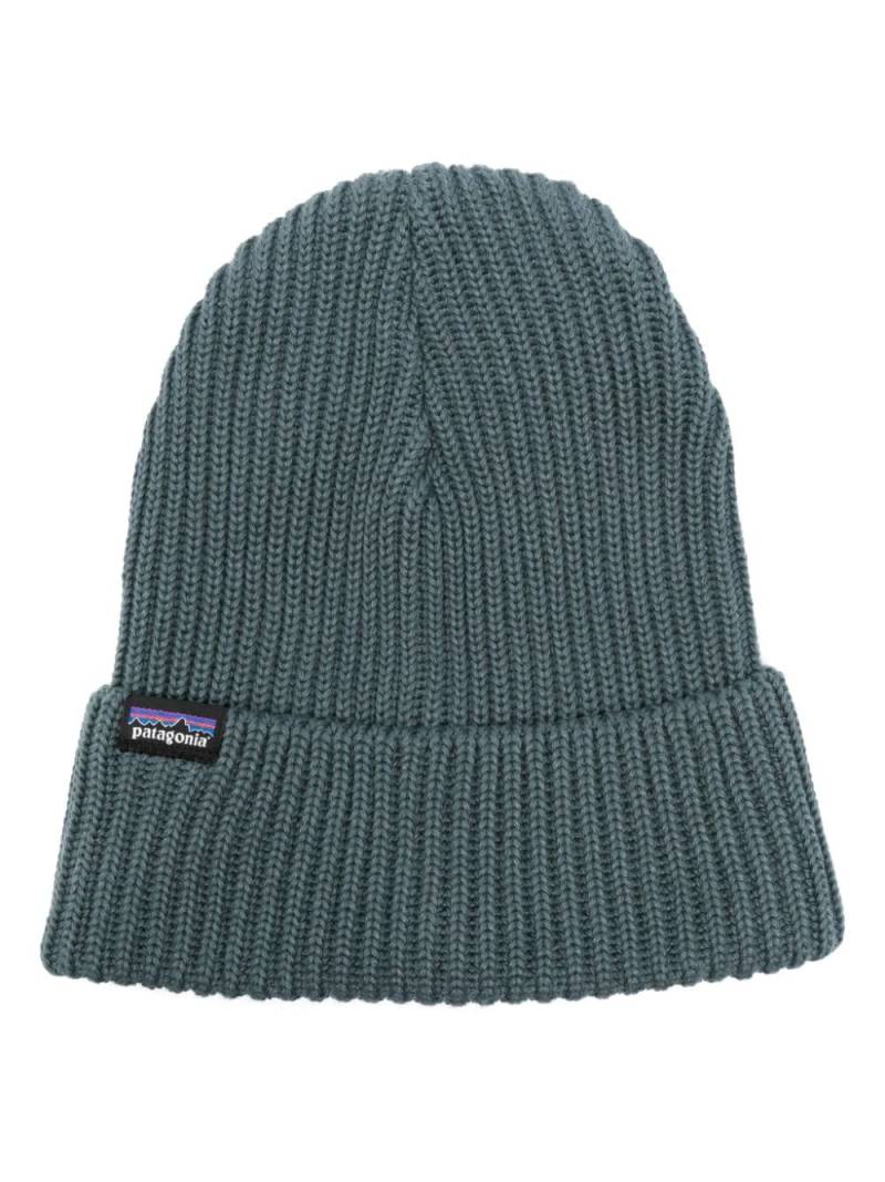 Patagonia Fishermans logo-tag ribbed-knit beanie - Green von Patagonia