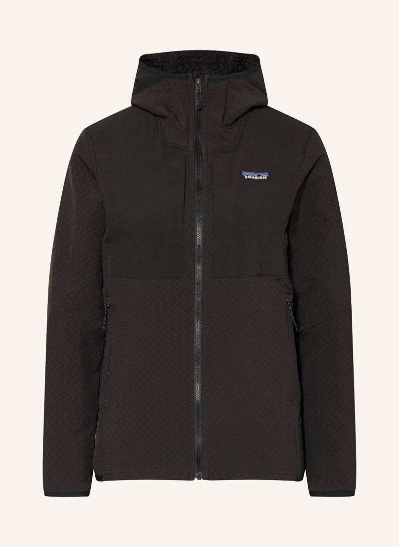 Patagonia Funktionsjacke r2® Crossstrata Hoody schwarz von Patagonia