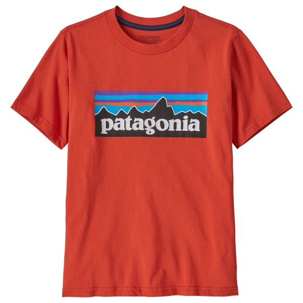 Patagonia - Kid's P-6 Logo - T-Shirt Gr M rot von Patagonia