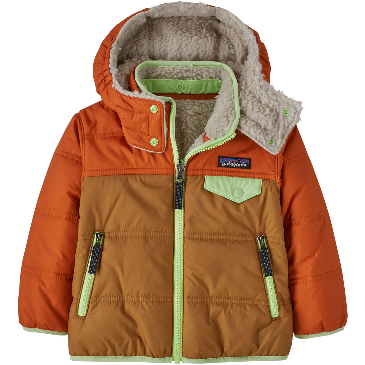 Patagonia Kinder Baby Reversible Tribbles Hoodie Jacke von Patagonia