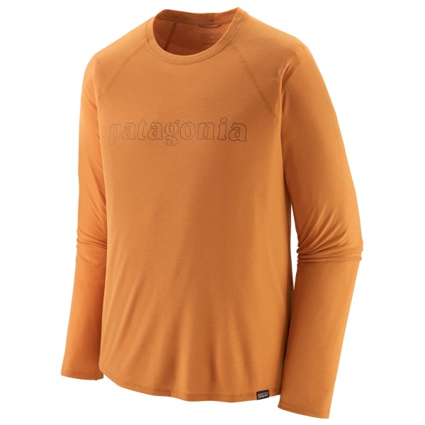 Patagonia - L/S Cap Cool Trail Graphic Shirt - Funktionsshirt Gr L orange von Patagonia