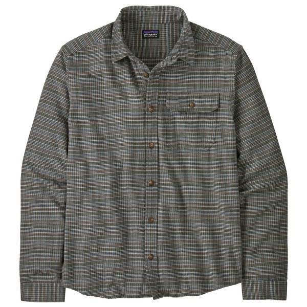 Patagonia - L/S LW Fjord Flannel Shirt - Hemd Gr M grau von Patagonia