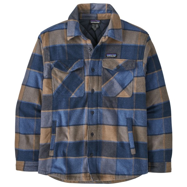 Patagonia - Lightweight Insulated Fjord Flannel Shirt - Freizeitjacke Gr L blau von Patagonia