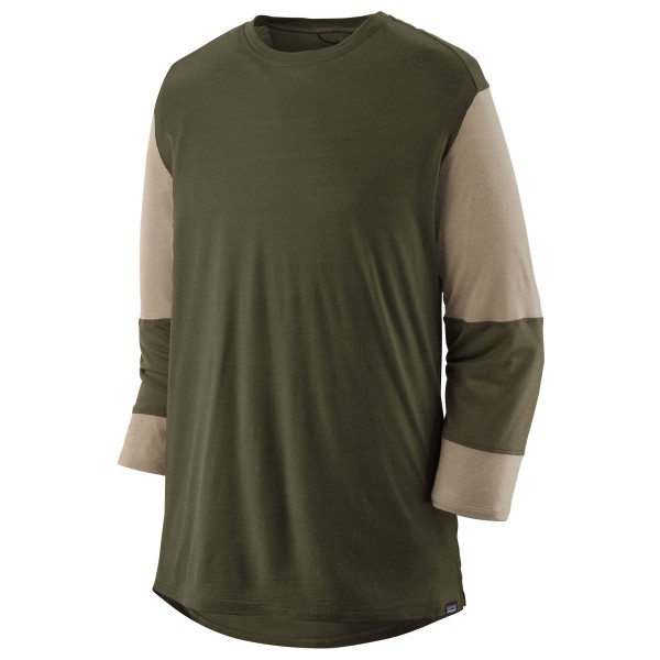 Patagonia - Merino 3/4 Sleeve Bike Jersey - Velotrikot Gr XXL oliv von Patagonia