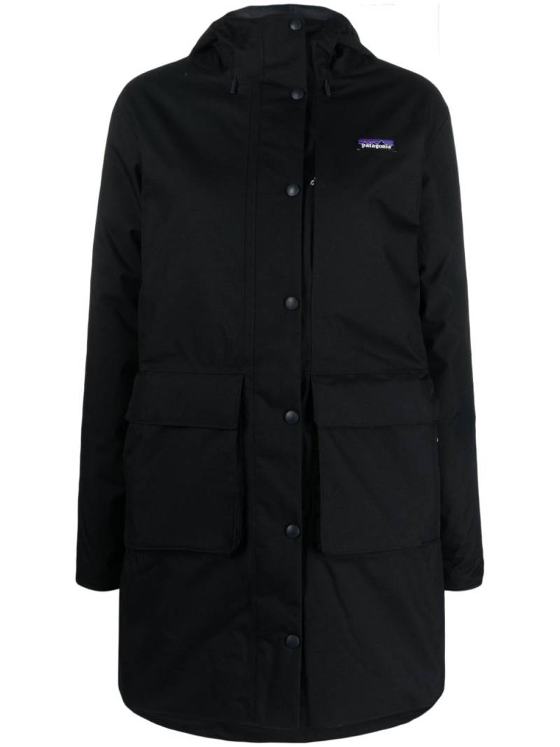 Patagonia Pine Bank hooded parka - Black von Patagonia