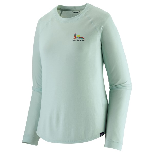 Patagonia - Women's L/S Cap Cool Trail Graphic Shirt - Funktionsshirt Gr L grau von Patagonia