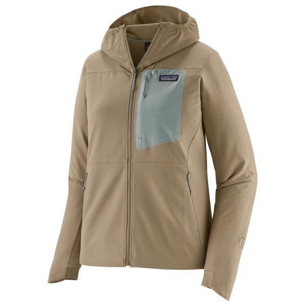 Patagonia - Women's R1 CrossStrata Hoody - Softshelljacke Gr L beige von Patagonia