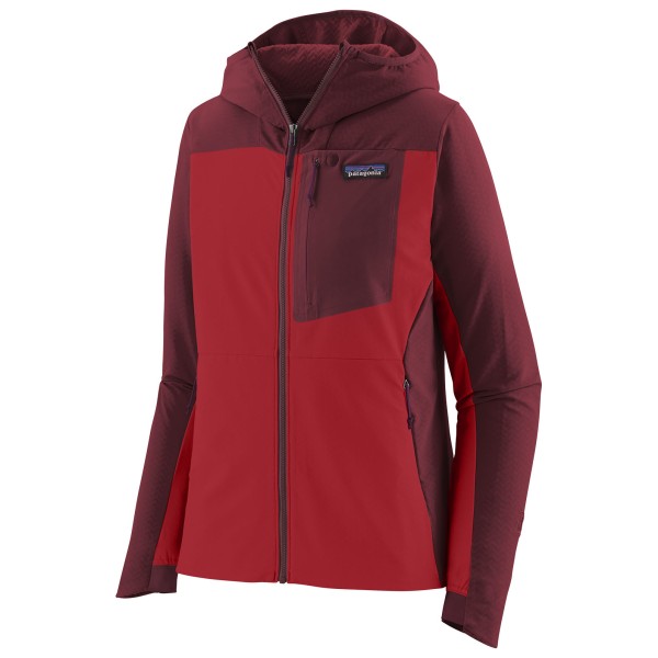 Patagonia - Women's R1 CrossStrata Hoody - Softshelljacke Gr S rot von Patagonia