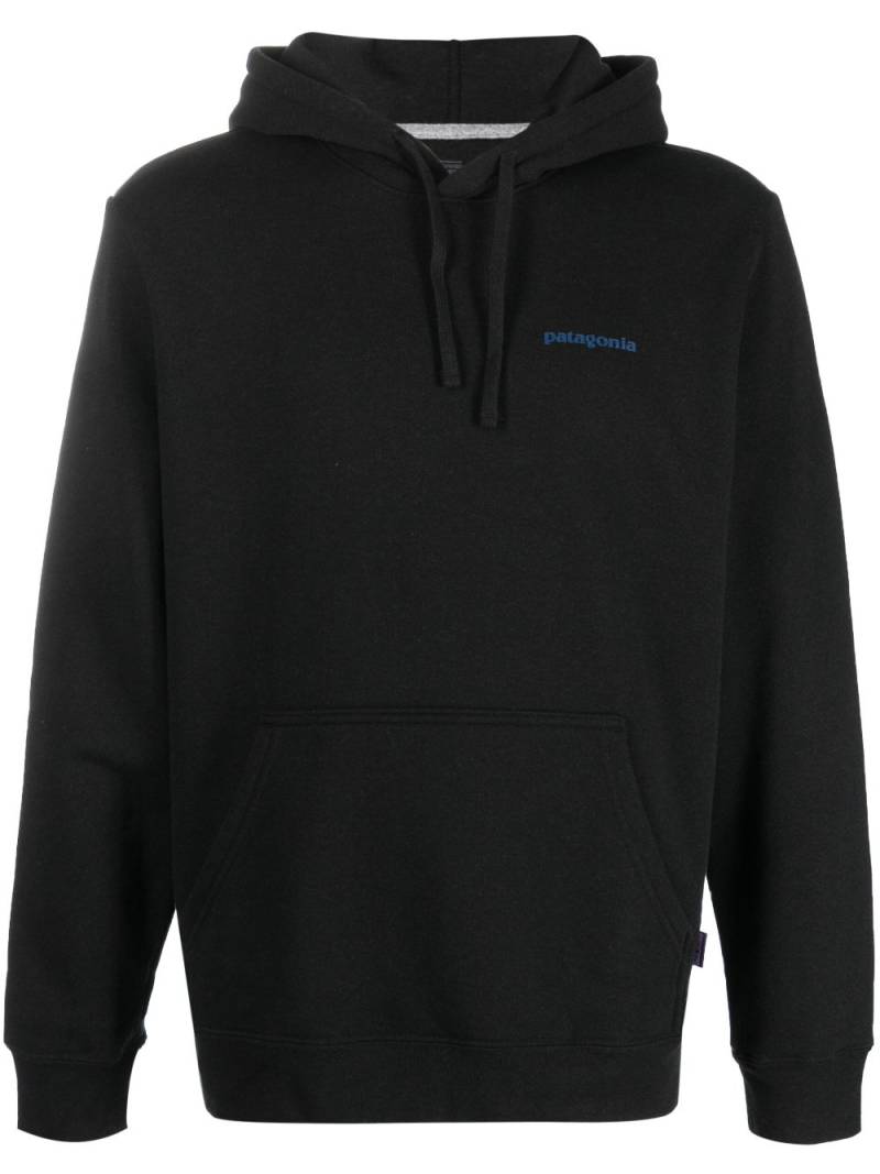 Patagonia logo-print drawstring hoodie - Black von Patagonia