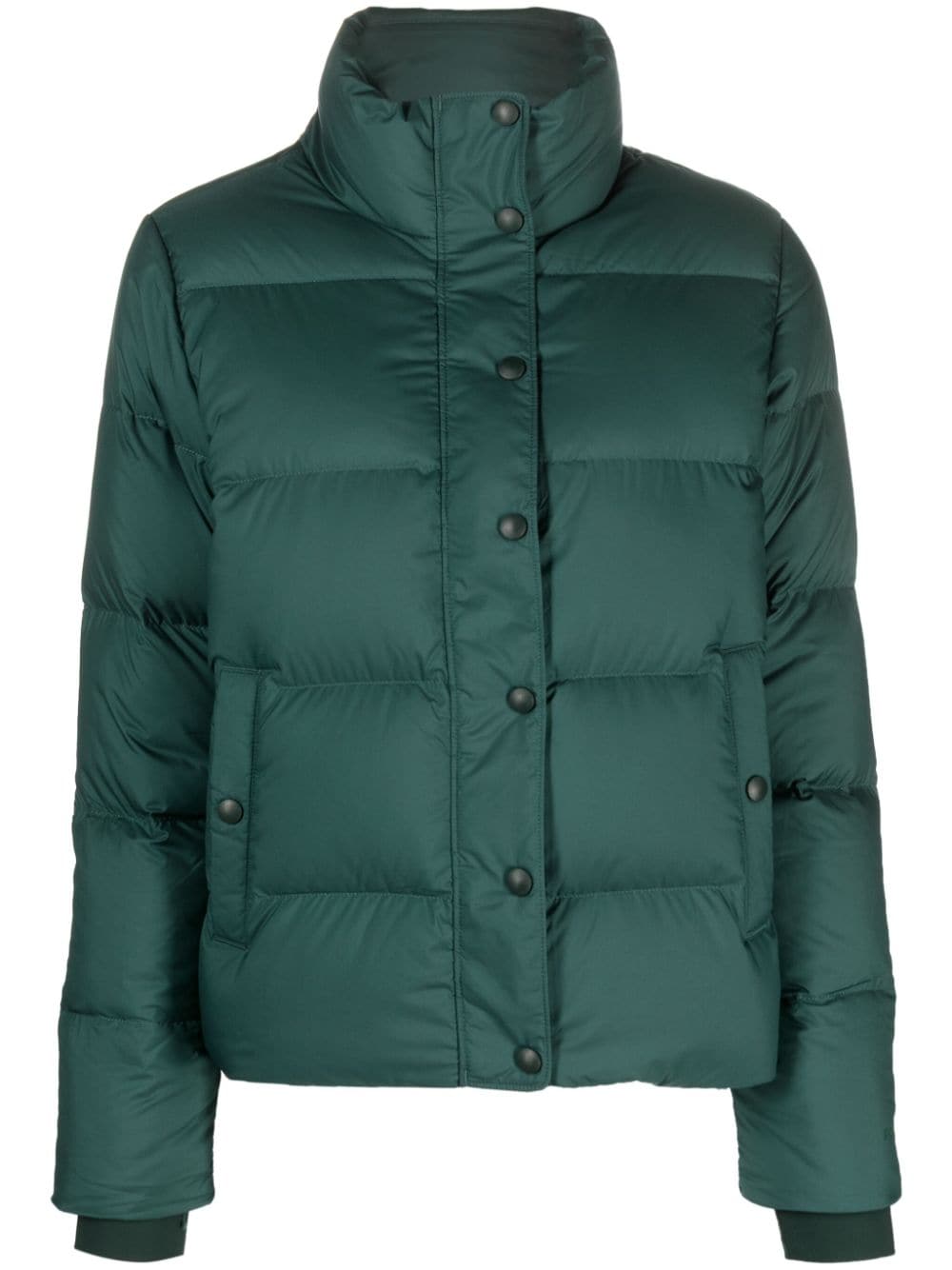 Patagonia press-stud down puffer jacket - Green von Patagonia