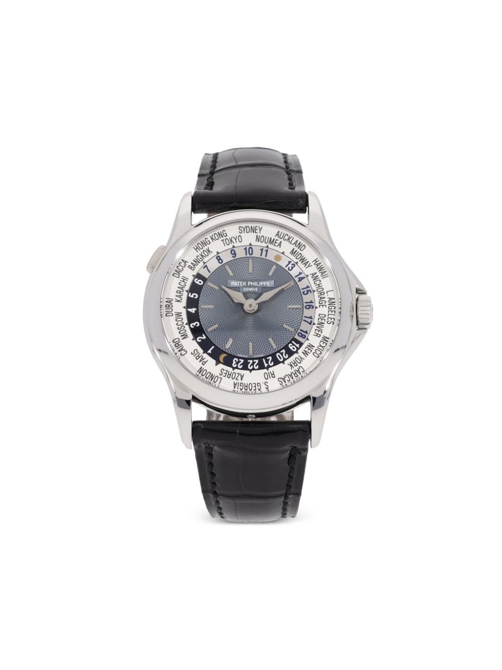 Patek Philippe Pre-Owned 2003 pre-owned Complications World Time 37mm - Blue von Patek Philippe Pre-Owned