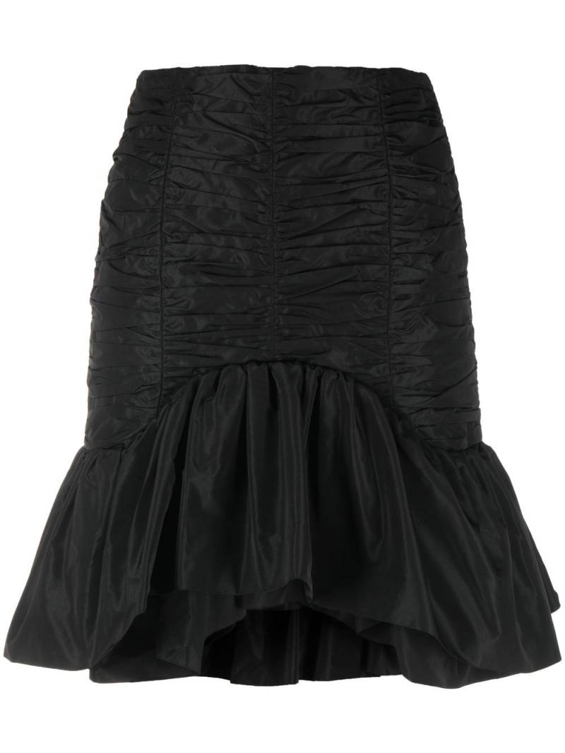 Patou Bloom ruffled miniskirt - Black von Patou