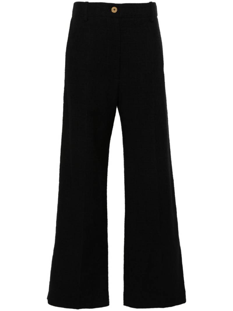 Patou Iconic straight-leg tweed trousers - Black von Patou