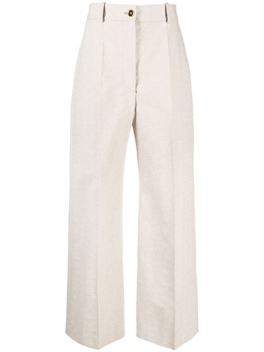 Patou Iconic monogram-pattern trousers - Neutrals von Patou