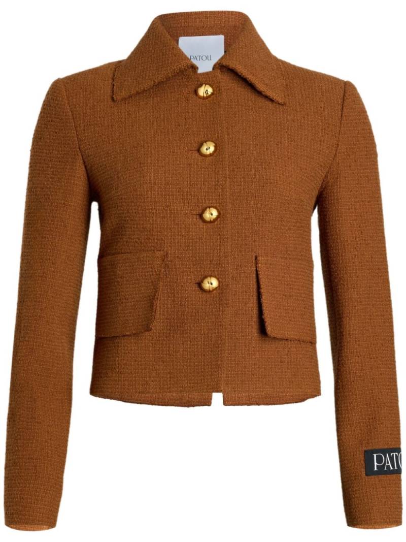 Patou Iconic tweed short jacket - Brown von Patou