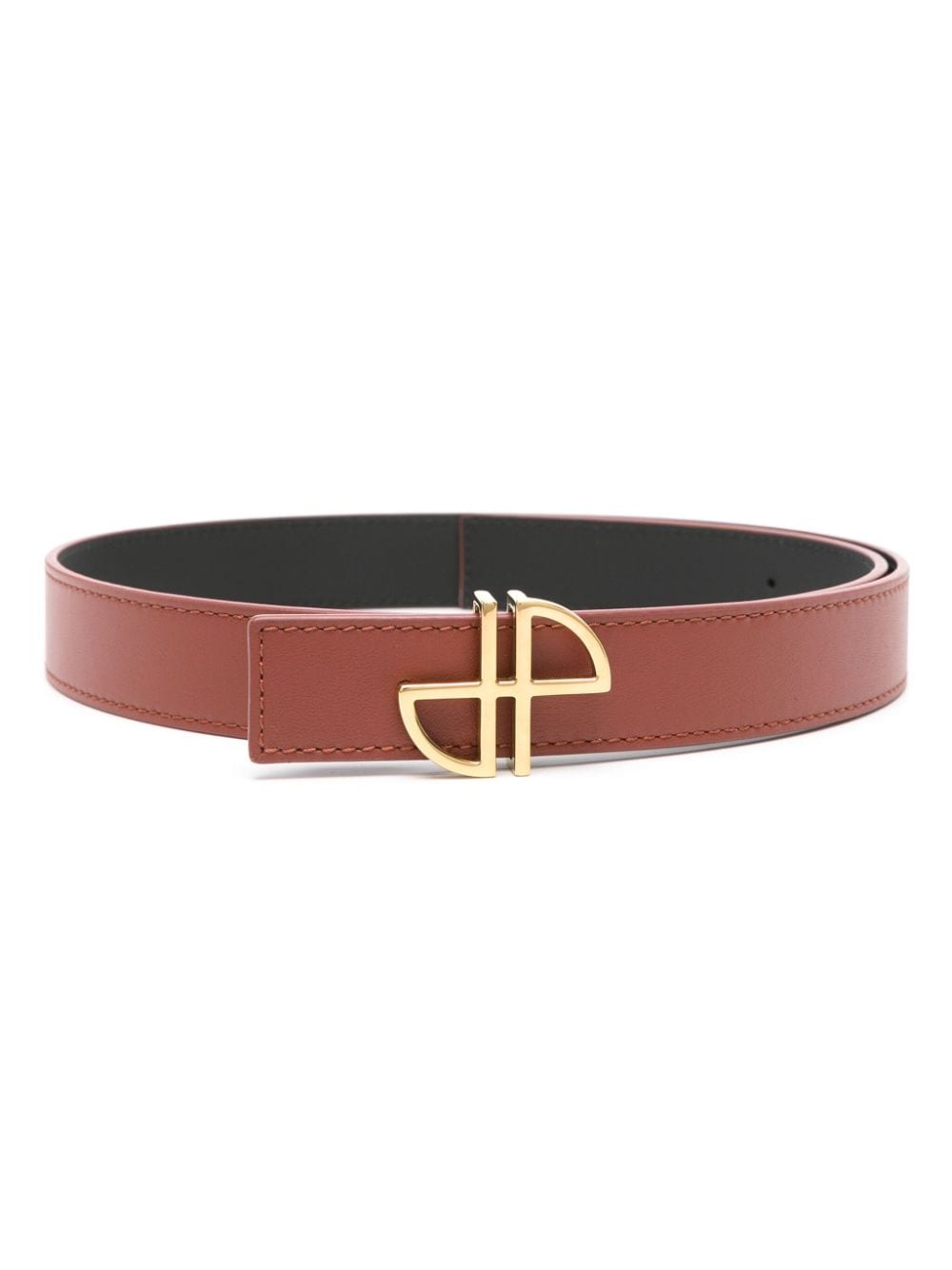 Patou JP-buckle leather belt - Brown von Patou