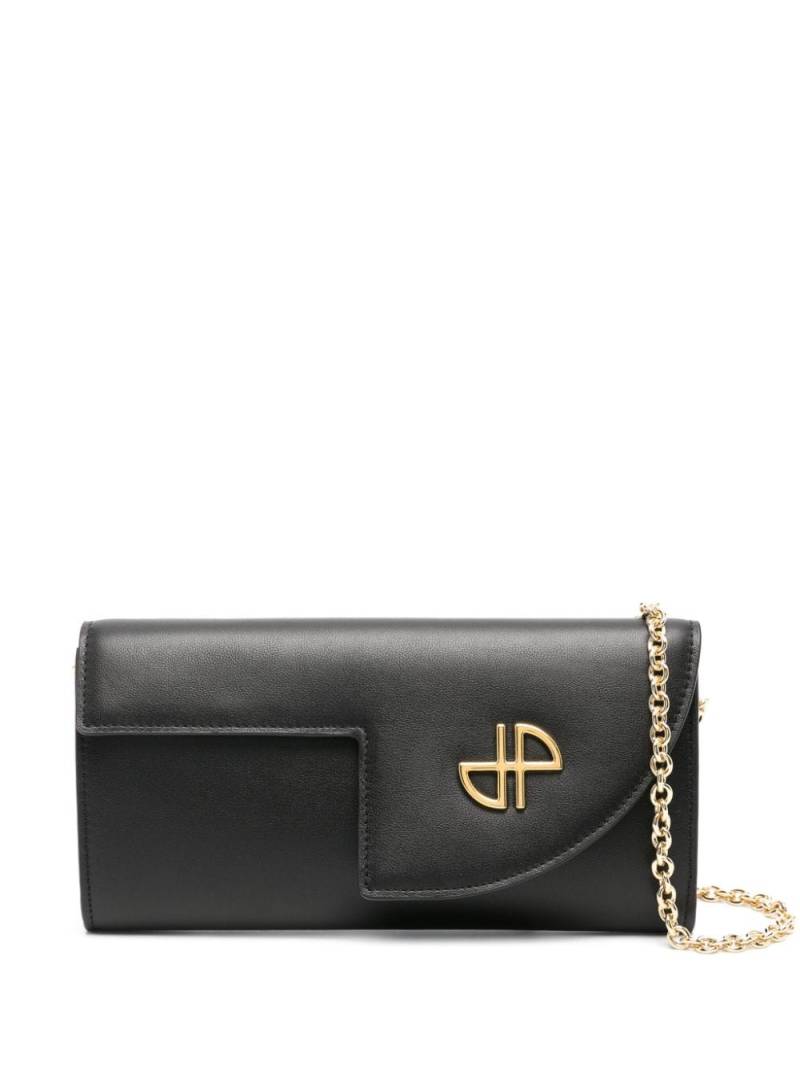 Patou JP leather clutch bag - Black von Patou