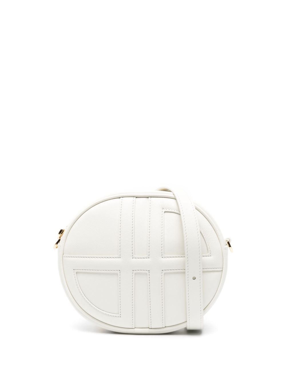 Patou JP monogram leather crossbody bag - Neutrals von Patou