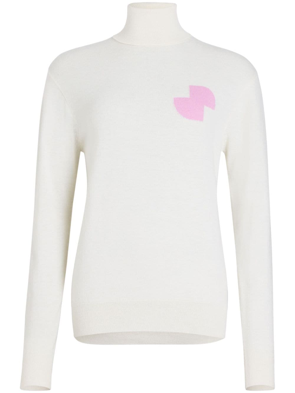 Patou JP roll-neck sweater - White von Patou