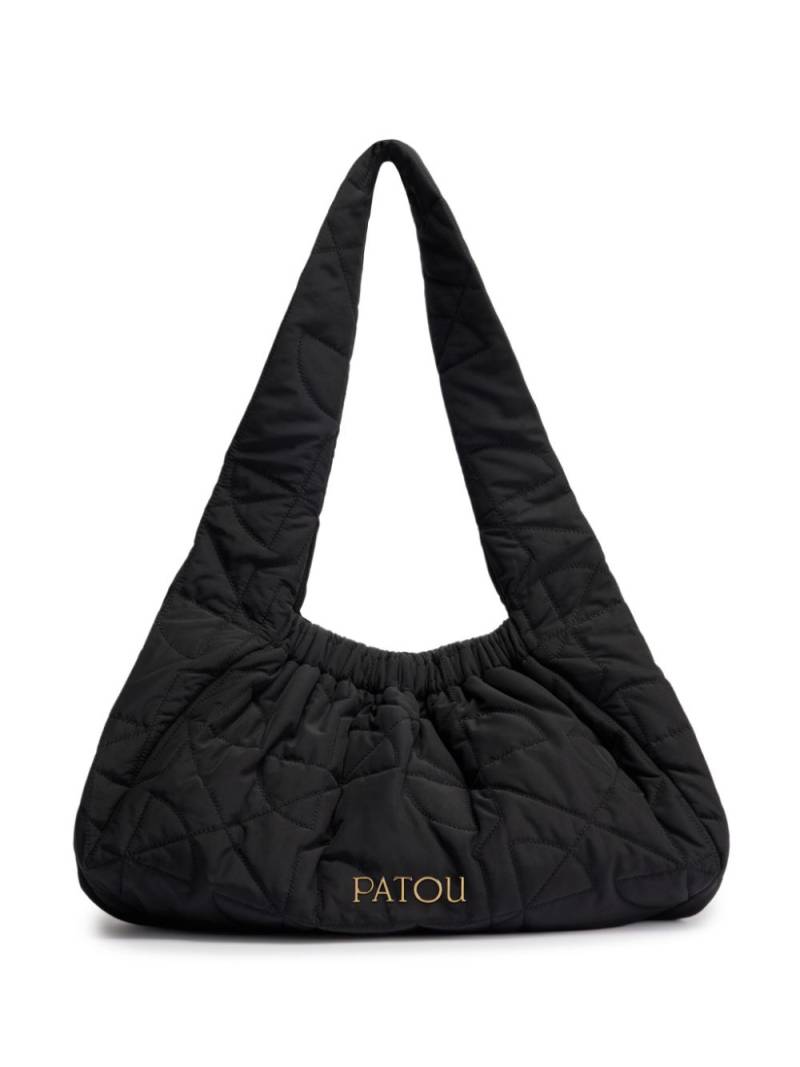 Patou large Le Biscuit shoulder bag - Black von Patou