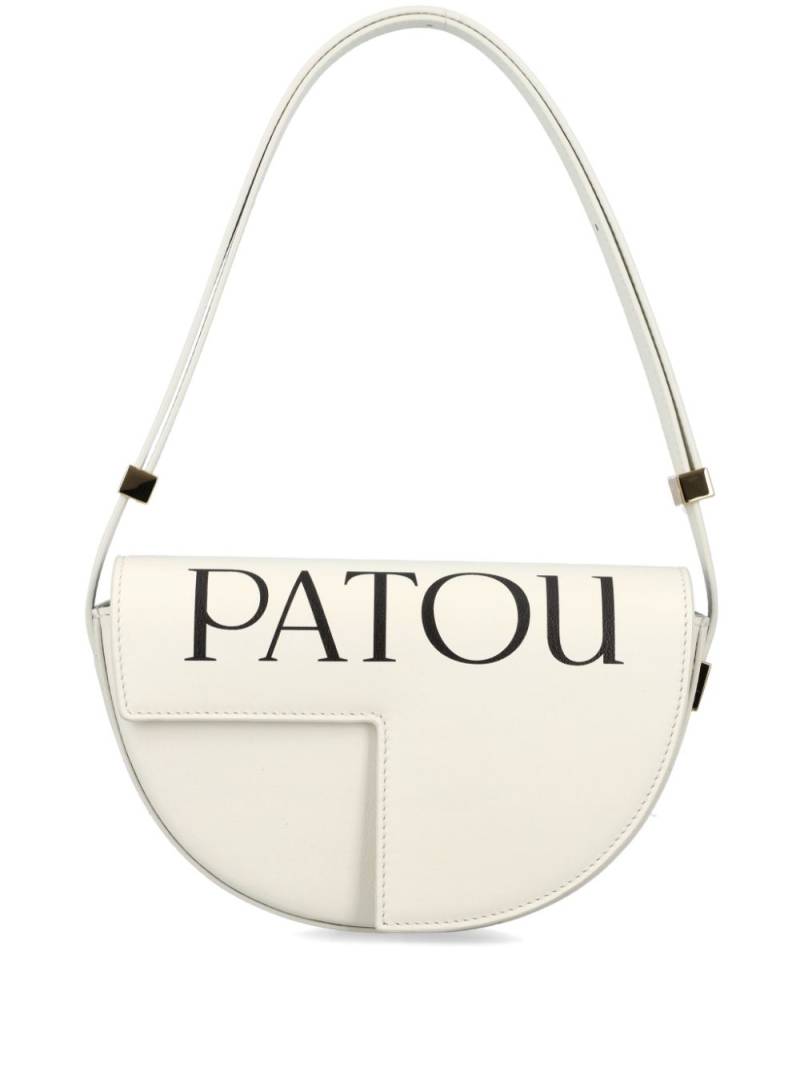 Patou Le Petit Patou leather shoulder bag - White von Patou