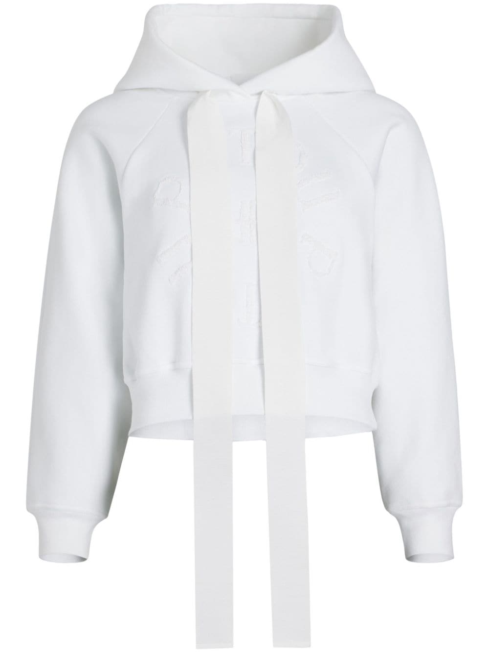 Patou Medallion organic-cotton hoodie - White von Patou