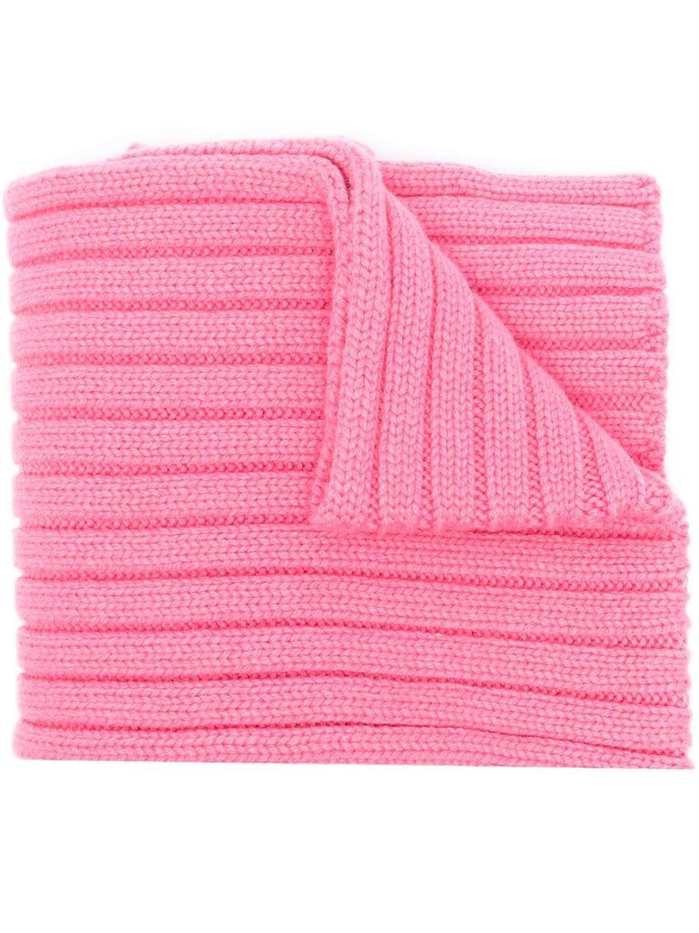 Patou Ribbed-knit wool scarf - Pink von Patou