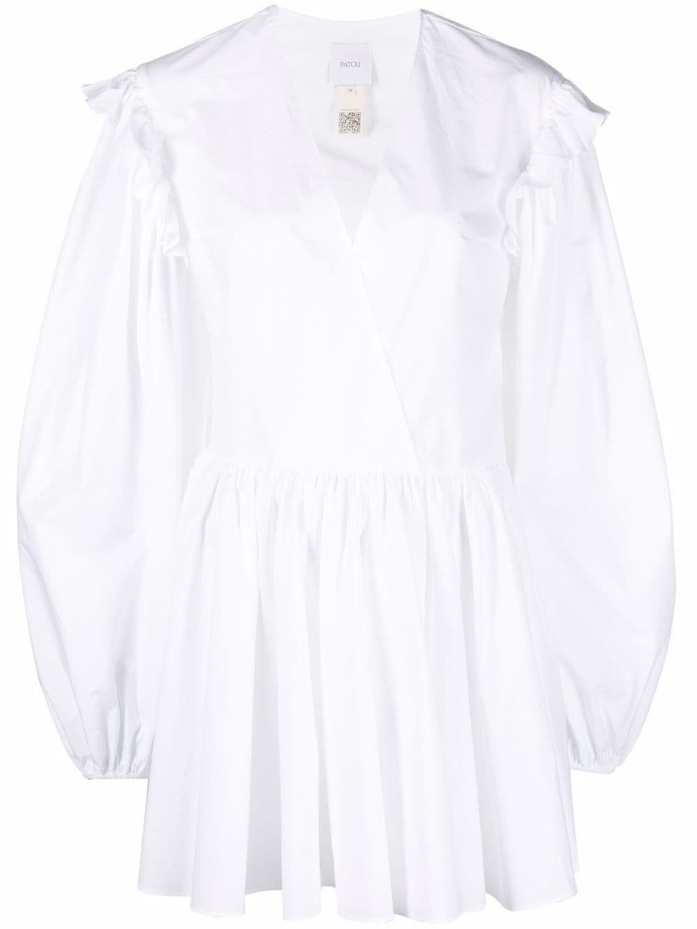 Patou V-neck cotton dress - White von Patou