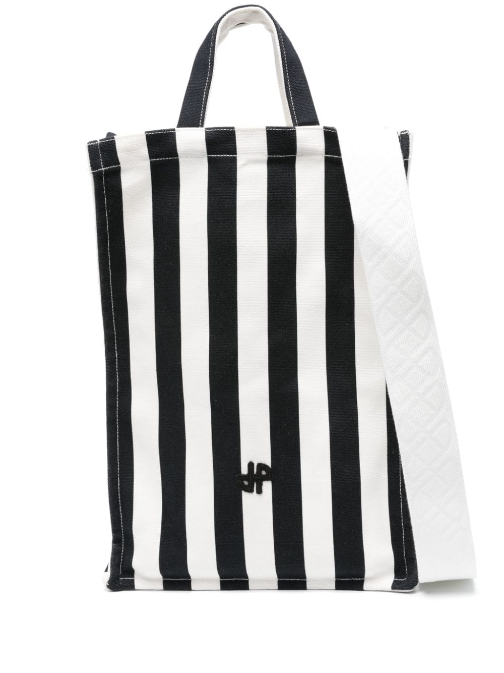 Patou Vertical JP canvas tote bag - White von Patou