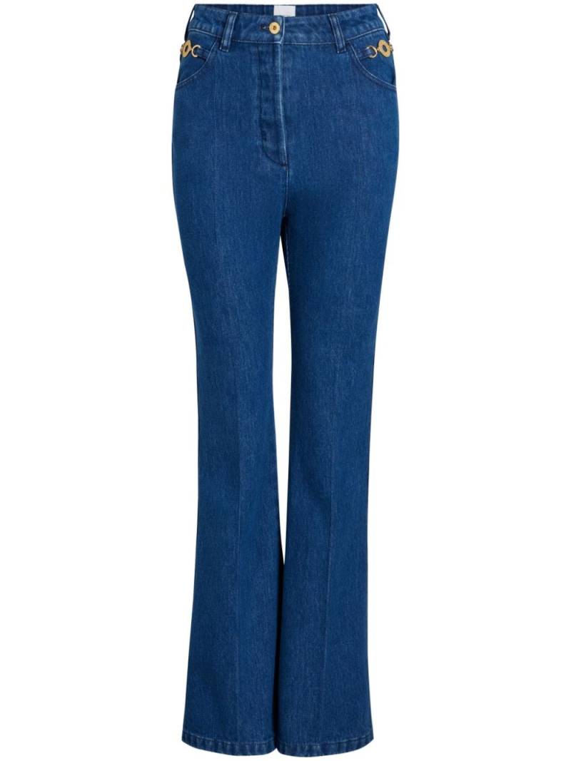 Patou organic-cotton flared jeans - Blue von Patou