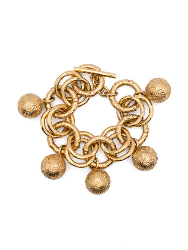 Patou charm-detail bracelet - Gold von Patou