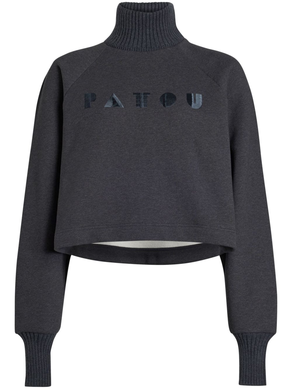Patou cropped roll neck sweater - Grey von Patou