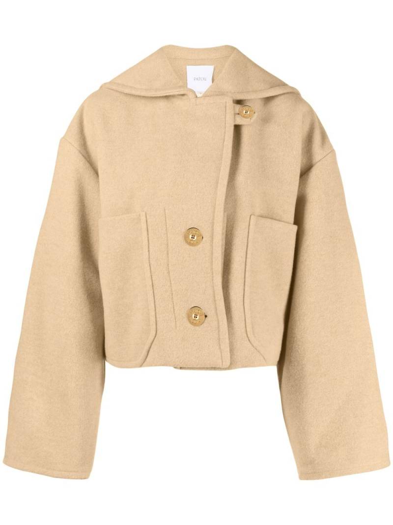 Patou cropped single-breasted jacket - Neutrals von Patou